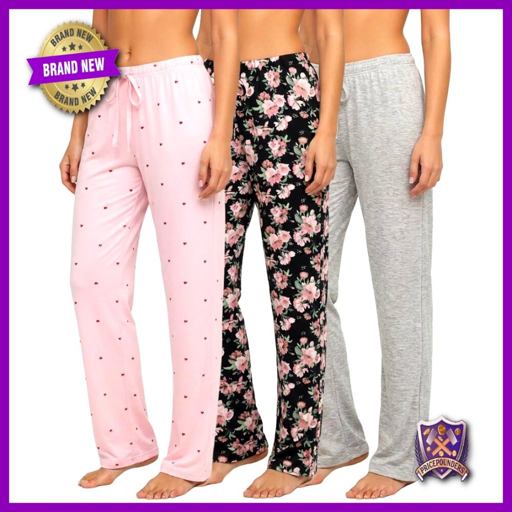 Ultra-Soft Spandex Pajama Pants, Plus Size, Loose Fit, Lounge Sleepwear